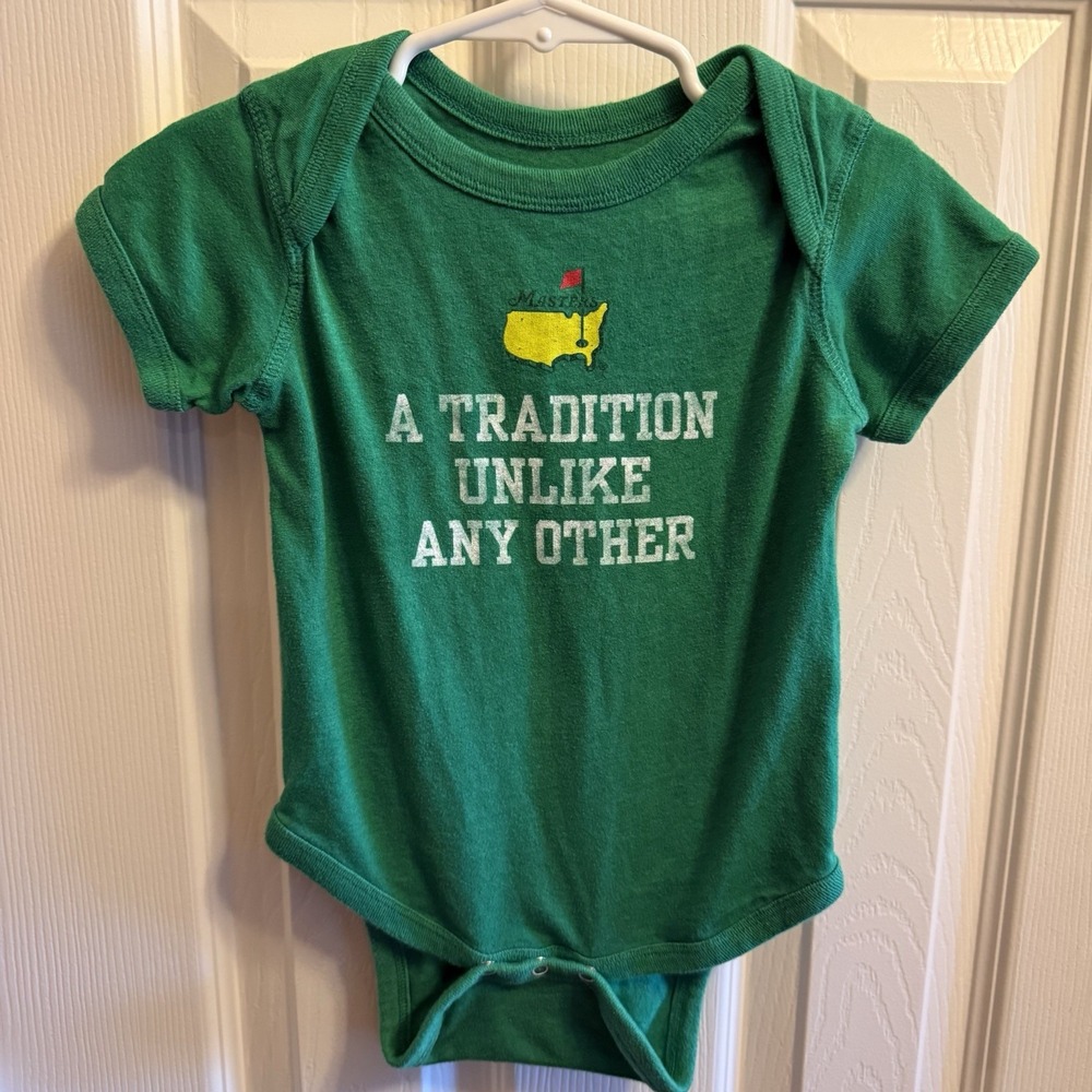 Masters Golf Baby Bodysuit 18M Green Augusta A Tradition Unlike Any Other